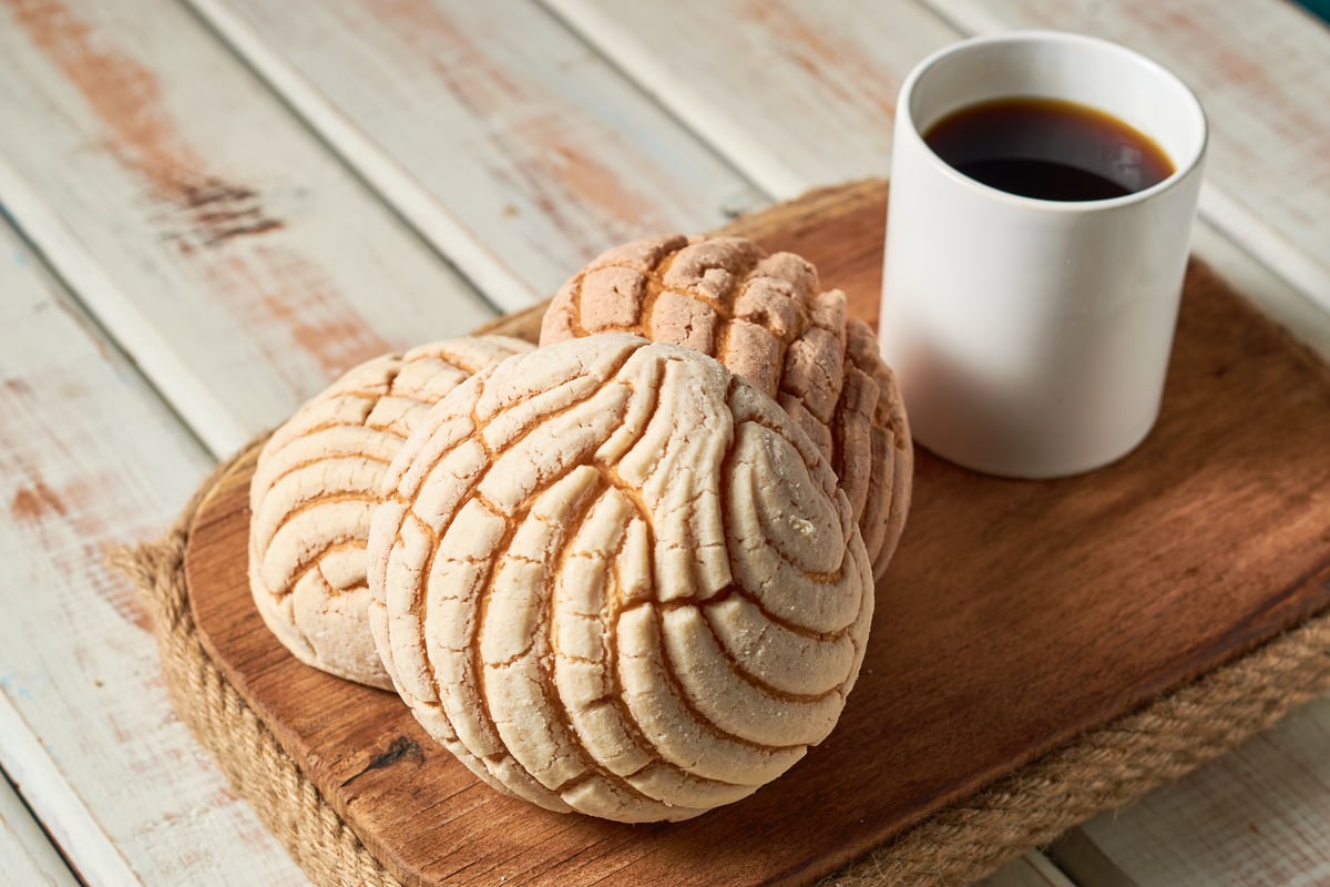 Conchas Mexican sweet bread traditional bakery